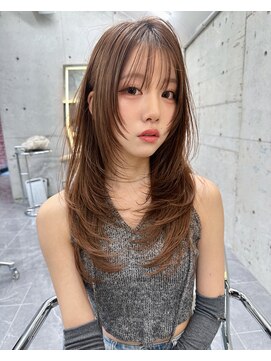 サイン 渋谷(SIGN) ザクザクレイヤーカット巻き方簡単ミディアムロング韓国渋谷