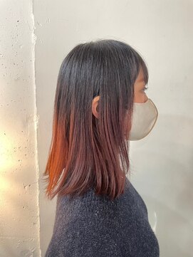 ヴァージ(Verge) レイヤーカット/ウェーブパーマ/前髪/こなれミディ[代官山駅]