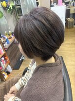 ショコラ&nbsp;アッシュ系カラーのグラボブ