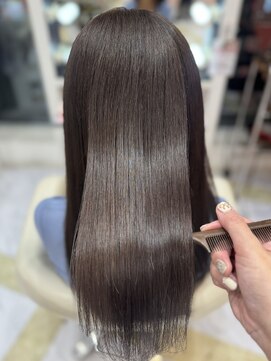 リー 梅田(Lee) プレミアム髪質改善 オリーブグレージュ