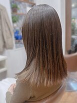 ランデ(RANDE)&nbsp;白髪染め白髪ぼかし大人かわいいミディアムショートボブ40代50代