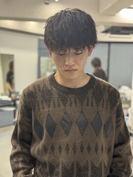 ソルバイジゼル(sol by gisele) 【学生さんにおすすめ】校則でも大丈夫縦落ちパーマ