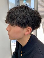 ジーニー 新百合ヶ丘(Genie) ダークアッシュニュアンスパーマ韓国マッシュベリーショート