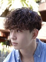 フィフスパーク(fifth PARK) 渋谷スペインカールラルフカール刈り上げ高めツーブロックメンズ