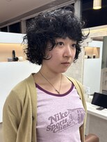 ビファインクーアヴェダ(Be fine coo AVEDA)&nbsp;ショートクルクルパーマ　ミニボブパーマU24/