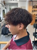 宇都宮メンズカットメンズパーマ波巻きスパイラルパーマツイスパ