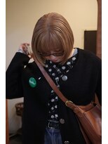 チャプター 問屋町(chapter)&nbsp;パツっとボブケアブリーチダブルカラーブロンドベージュ韓国ヘア