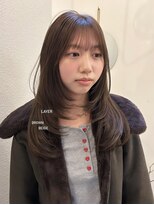 テテ ニコ(tete nico)&nbsp;brown beige / long layer