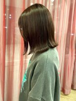 キャパサウス 春日 大野城店(CAPA south)&nbsp;切りっぱなしボブ アッシュグレー 透明感カラー 髪質改善 20代