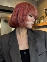 シティ 薬院(SITY.)&nbsp;ピンクカラー ハイトーンカラー 顔周りカット