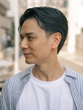 ペルズヘア(PELLS HAIR) メンズベリーショートリクルートヘアセンターパート大人ヘア