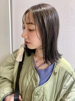 シー(cie)&nbsp;赤み消し/オリーブグレージュ/鎖骨下ミディアム/ストレート