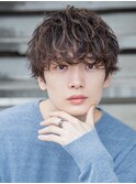 メンズ刈り上げツイストスパイラルフェザーパーマシャドウパーマ