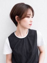 ナツヤ(NATSUYA) ひし形ショートシースルーバング耳掛けショート