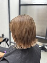 トッカ 天王寺店(tocca)&nbsp;切りっぱなしボブ　濃いめミルクティー