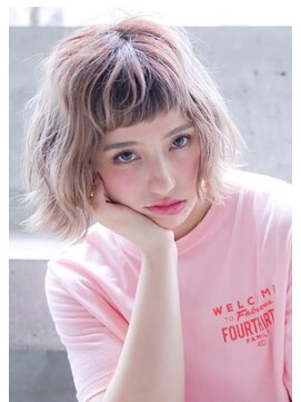 マイティ バイ エイチ(mighty by H) 【mighty】pink×grayとろみ