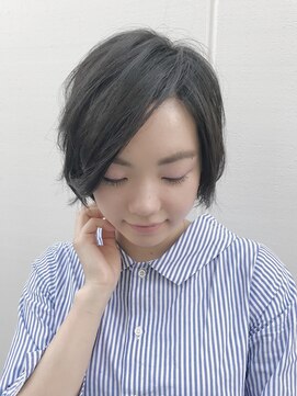 ルーファス 恵比寿 渋谷(Ruufus) さりげなハイライトの立体ショート【Ruufus恵比寿渋谷】