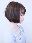 【morio成増】大人かわいいショートボブ&立体感カラー