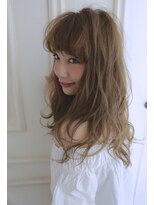 ナンバー デセオ 吉祥寺(N° deseo)&nbsp;濡れ髪　切りっぱなし　オリーブカラー　セミウェットウェーブ