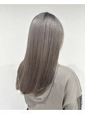 ホワイトシルバー_アースカラー_くびれヘア