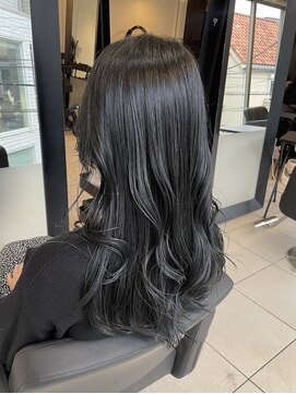 アクアオモテサンドウ(ACQUA omotesando) ＊ブリーチなし就活暗髪透明感シルバーアッシュグレージュカラー