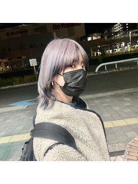 エヌプラス(N+) 黒髪グラデヘアーオリーブグレー小顔に見せるヘアココアベージュ