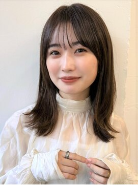 ハニーシブヤ(HONEY shibuya) 大人可愛い20代30代40代ナチュラルレイヤー×シアーグレージュ