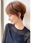 ショートボブ髪型30代40代50代前髪あり前髪なし面長丸顔【倉田】