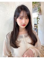 リコバイアフロート(riko by afloat)&nbsp;レイヤーロング/地毛風ストレート/グレージュ