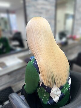 オズ 梅田店(OZ) #ホワイトブロンド#抜きっぱなし#艶髪ロング