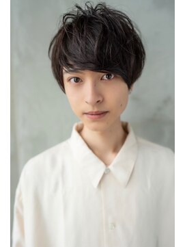 オースティン 流山おおたかの森(AUSTIN) ツイストパーマ七三オールバックマッシュウルフスリークショート