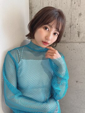 バランス 天王寺店(Balance) こなれヘア小顔カット艶感うる艶髪バング外ハネ
