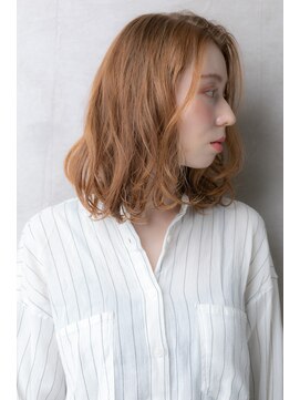 カバーヘア ブリス 上尾西口店(COVER HAIR bliss) 外国人風ゆるふわカールかきあげボブパーマ309X上尾10代20代30代