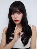 セシルへアー 福岡天神店(Cecil hair)&nbsp;黒髪ロング/前髪あり/韓国風/顔周りレイヤー/髪質改善