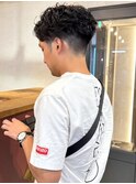ナチュラルパーマ　刈り上げツーブロック　20代　30代