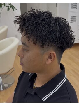 ビカム 名駅(become) 【無造作アップバング】メンズツイストスパイラルパーマ名古屋栄