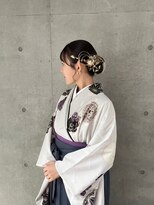 【MILK/MURIEL macoto】着物ヘア卒業式ヘアセット袴アレンジ