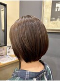 【ショートスタイル】ホワイトグレージュ/ミニウルフ/中島/鎌取