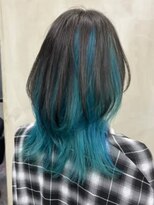 ナンバーウルス 名駅店(N° ulus)&nbsp;【number ulus】インナーカラー×ターコイズ