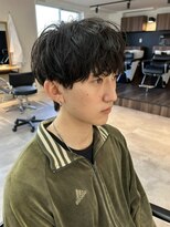 シエテ 津田沼(Siete)&nbsp;サーフカール/スパイキーショート/ブルーブラック/津田沼