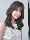 《Agu hair》ショコラブラウンくびれミディ×numberA.ヘアバター