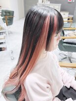 デイズ(days)&nbsp;インナーカラーホワイトピンクデザインカラー