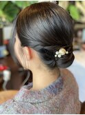 着物アップ/結婚式参列/タイト/小顔/カチモリ