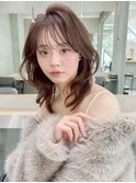 大人ガーリー/ミディアムレイヤーカット/20代30代40代50代/川崎