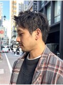 メンズヘア メンズカット スパイキーショート 刈り上げなし 