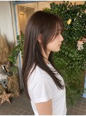 ロングレイヤーカット/ハッシュカット/フェイスレイヤー/前髪