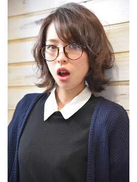 プレイス(+PL@s) ★☆【＋Pl＠s】クセ毛風ミディアムウルフ☆★