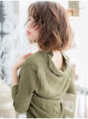 ■mod's上尾12-19★■重軽☆ふわふわくせ毛風大人ボブ