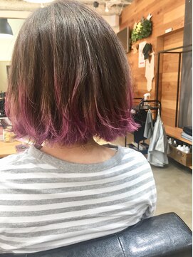 レナンダ (Reanda) ボブ×毛先ピンク