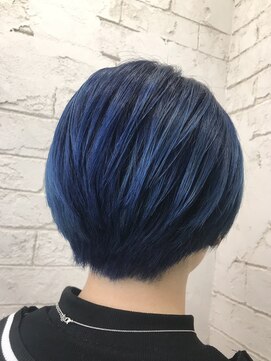 アジールヘア 所沢プロペ通り店(agir hair) ハイトーンブルー【所沢/ブリーチ/ダブルカラー】